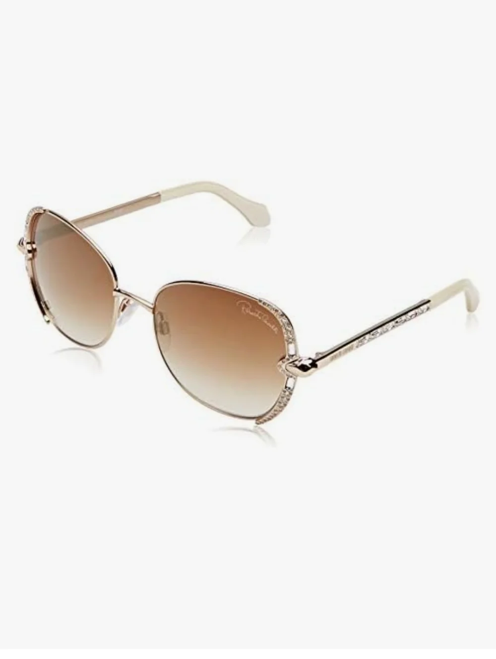 ROBERTO CAVALLI SUBRA RC974S 28G GOLD GRADIENT BROWN SQUARE SUNGLASSES. 56mm NIB